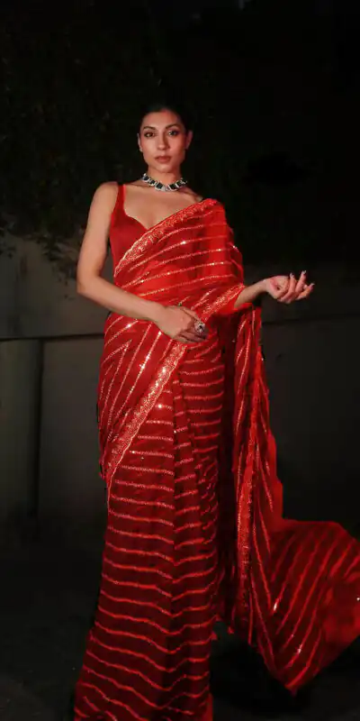 Red Georgette Embroidery Work Saree | Sarees, Bollywood Sarees, Creative Sarees, Designer Sarees, Embroidered Sarees, Ethnic Saree, Modern Digital sarees, Party Wear Sarees