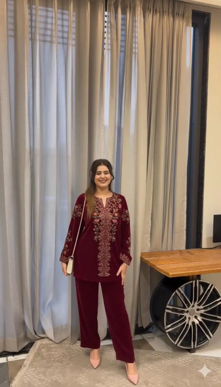 Red Heavy Velvet Embroidery Work Salwar Suit | Jump Suits, Salwar suit, Casual Suits, Creative suits, Designer Suits, Palazzo Suits, Party Wear Suits, Patiala Suits, Straight Suits