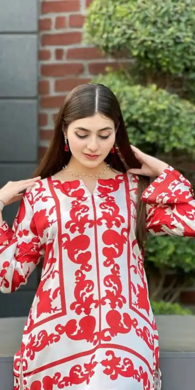 Red Natural Crape Digital Print Salwar Suit | Jump Suits, Salwar suit, Casual Suits, Creative suits, Designer Suits, Palazzo Suits, Party Wear Suits, Patiala Suits, Straight Suits
