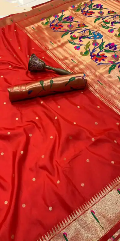 Red Pure Banarasi Silk Zari Work Saree | Sarees, Bollywood Sarees, Creative Sarees, Designer Sarees, Embroidered Sarees, Ethnic Saree, Modern Digital sarees, Party Wear Sarees