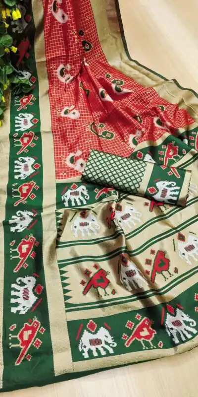 Red Soft Lichi Silk Lace Work Saree | Sarees, Bollywood Sarees, Creative Sarees, Designer Sarees, Embroidered Sarees, Ethnic Saree, Modern Digital sarees, Party Wear Sarees