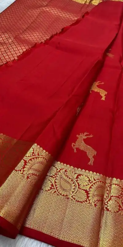 Red Soft Lichi Silk Lace Zari Work Saree | Sarees, Bollywood Sarees, Creative Sarees, Designer Sarees, Embroidered Sarees, Ethnic Saree, Modern Digital sarees, Party Wear Sarees