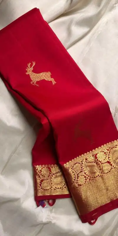 Red Soft Lichi Silk Lace Zari Work Saree | Sarees, Bollywood Sarees, Creative Sarees, Designer Sarees, Embroidered Sarees, Ethnic Saree, Modern Digital sarees, Party Wear Sarees