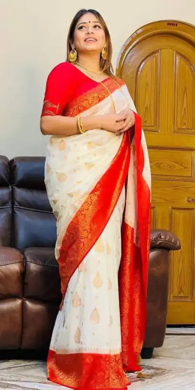 Red Soft Lichi Silk Rich Pallu Saree | Sarees, Bollywood Sarees, Creative Sarees, Designer Sarees, Embroidered Sarees, Ethnic Saree, Modern Digital sarees, Party Wear Sarees