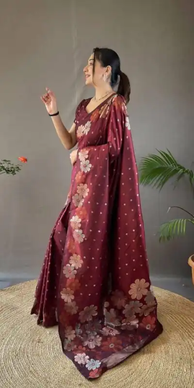 Red Soft Litchi Silk Kubera Pattu Saree | Sarees, Bollywood Sarees, Creative Sarees, Designer Sarees, Embroidered Sarees, Ethnic Saree, Modern Digital sarees, Party Wear Sarees