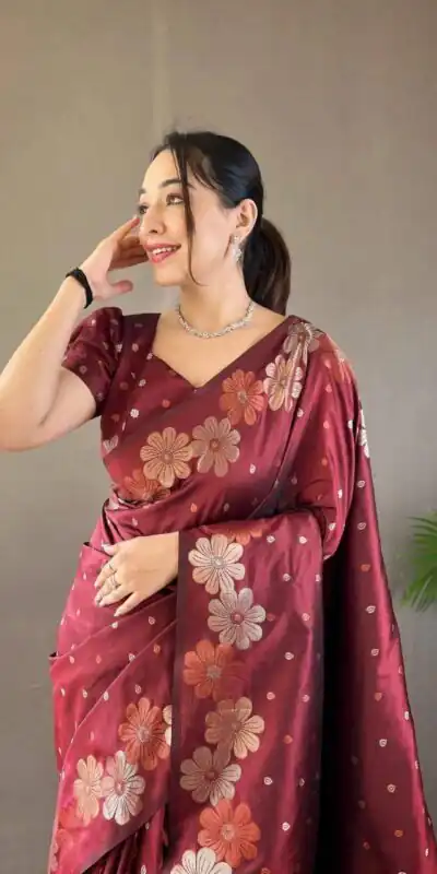 Red Soft Litchi Silk Kubera Pattu Saree | Sarees, Bollywood Sarees, Creative Sarees, Designer Sarees, Embroidered Sarees, Ethnic Saree, Modern Digital sarees, Party Wear Sarees