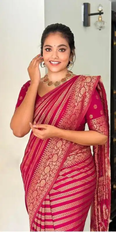 Red Soft Litchi Silk On All Over Saree | Sarees, Bollywood Sarees, Creative Sarees, Designer Sarees, Embroidered Sarees, Ethnic Saree, Modern Digital sarees, Party Wear Sarees