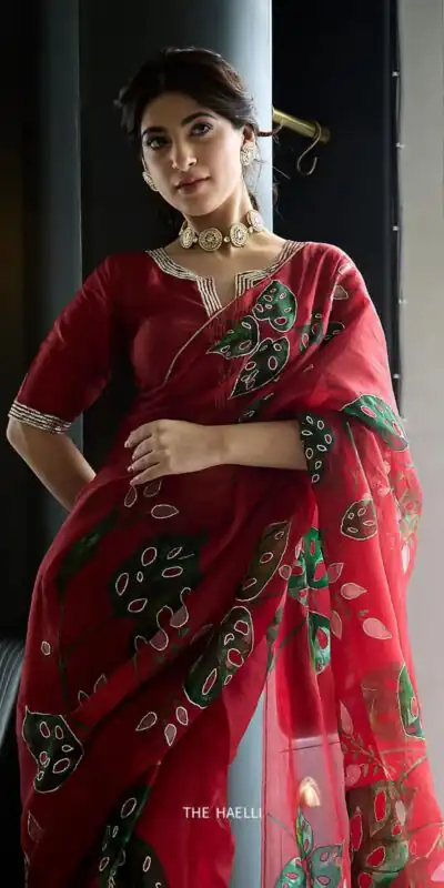 Red Soft Organza Zardosi Pitha Work Saree | Sarees, Bollywood Sarees, Creative Sarees, Designer Sarees, Embroidered Sarees, Ethnic Saree, Modern Digital sarees, Party Wear Sarees