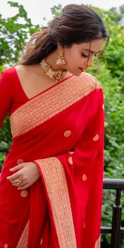 Red Soft Silk Cloth Jacquard All Over Saree | Sarees, Bollywood Sarees, Creative Sarees, Designer Sarees, Embroidered Sarees, Ethnic Saree, Modern Digital sarees, Party Wear Sarees