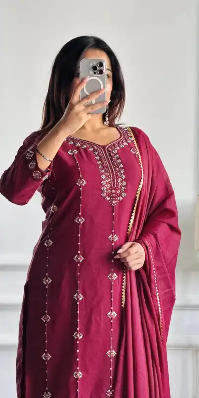 Red Star Georgette Embroidery Moti Work Salwar Suit | Jump Suits, Salwar suit, Casual Suits, Creative suits, Designer Suits, Palazzo Suits, Party Wear Suits, Patiala Suits, Straight Suits