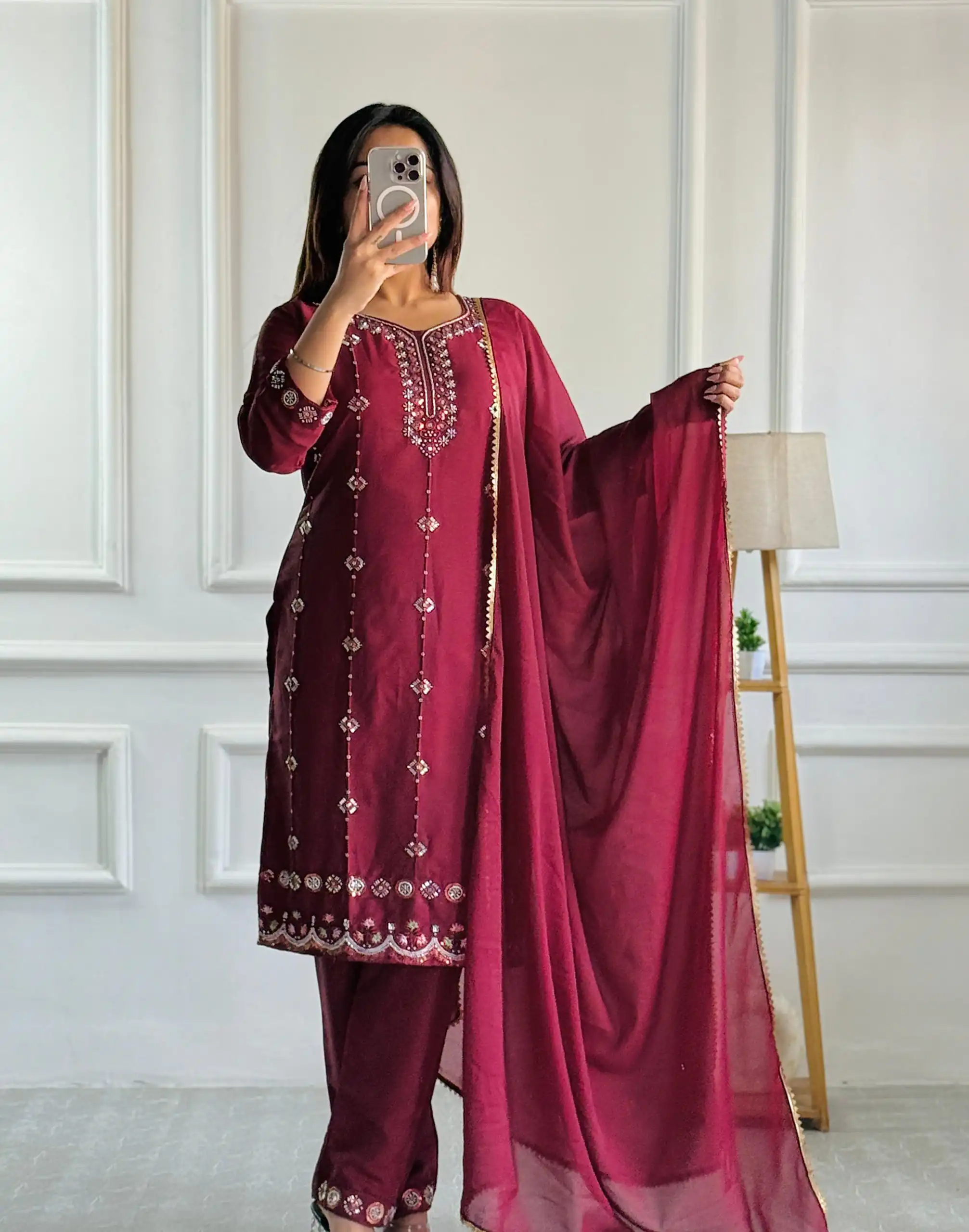 Red Star Georgette Embroidery Moti Work Salwar Suit | Jump Suits, Salwar suit, Casual Suits, Creative suits, Designer Suits, Palazzo Suits, Party Wear Suits, Patiala Suits, Straight Suits