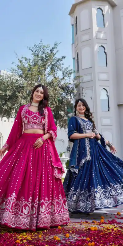 Red Vichitra Embroidery Work Lehenga Choli | Lehenga, Bollywood Lehenga, Creative Lehenga, Designer Lehenga, Embroidered Lehenga, Party Wear Lehenga