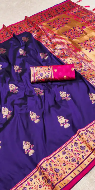 Royal Blue Banarasi Silk Lace Work Zari Work Saree | Sarees, Bollywood Sarees, Creative Sarees, Designer Sarees, Embroidered Sarees, Ethnic Saree, Modern Digital sarees, Party Wear Sarees