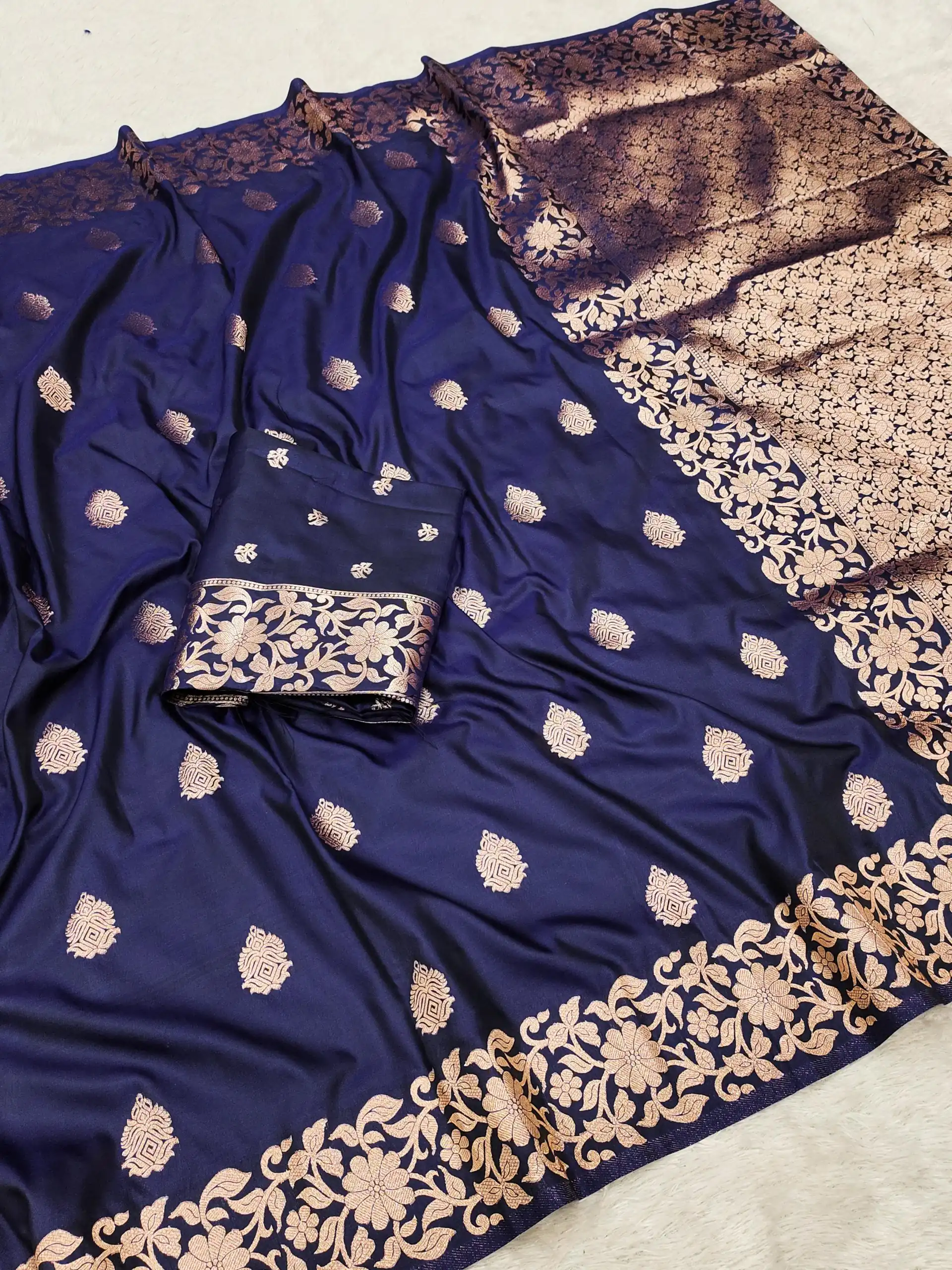Royal Blue Banarasi Silk Lace Zari Work Saree | Sarees, Bollywood Sarees, Creative Sarees, Designer Sarees, Embroidered Sarees, Ethnic Saree, Modern Digital sarees, Party Wear Sarees