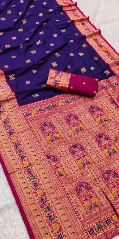 Royal Blue Banarasi Silk Zari Work Saree | Sarees, Bollywood Sarees, Creative Sarees, Designer Sarees, Embroidered Sarees, Ethnic Saree, Modern Digital sarees, Party Wear Sarees