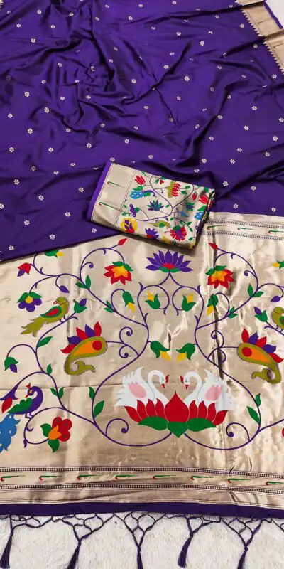 Royal Blue Silk Zari Lace Work Saree | Sarees, Bollywood Sarees, Creative Sarees, Designer Sarees, Embroidered Sarees, Ethnic Saree, Modern Digital sarees, Party Wear Sarees
