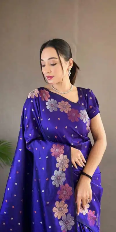 Royal Blue Soft Lichi Silk Cloth With Lace Saree | Sarees, Bollywood Sarees, Creative Sarees, Designer Sarees, Embroidered Sarees, Ethnic Saree, Modern Digital sarees, Party Wear Sarees