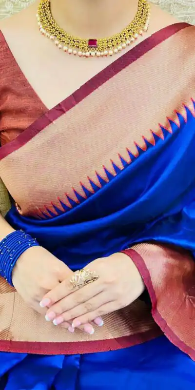 Royal Blue Soft Lichi Silk Jacquard Work Saree | Sarees, Bollywood Sarees, Creative Sarees, Designer Sarees, Embroidered Sarees, Ethnic Saree, Modern Digital sarees, Party Wear Sarees