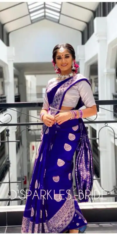 Royal Blue Soft Lichi Silk Lace Work Border Saree | Sarees, Bollywood Sarees, Creative Sarees, Designer Sarees, Embroidered Sarees, Ethnic Saree, Modern Digital sarees, Party Wear Sarees