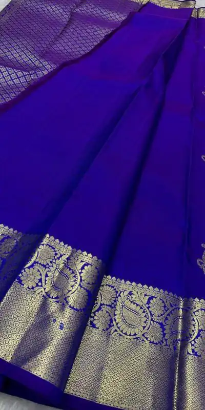 Royal Blue Soft Lichi Silk Lace Zari Work Saree | Sarees, Bollywood Sarees, Creative Sarees, Designer Sarees, Embroidered Sarees, Ethnic Saree, Modern Digital sarees, Party Wear Sarees