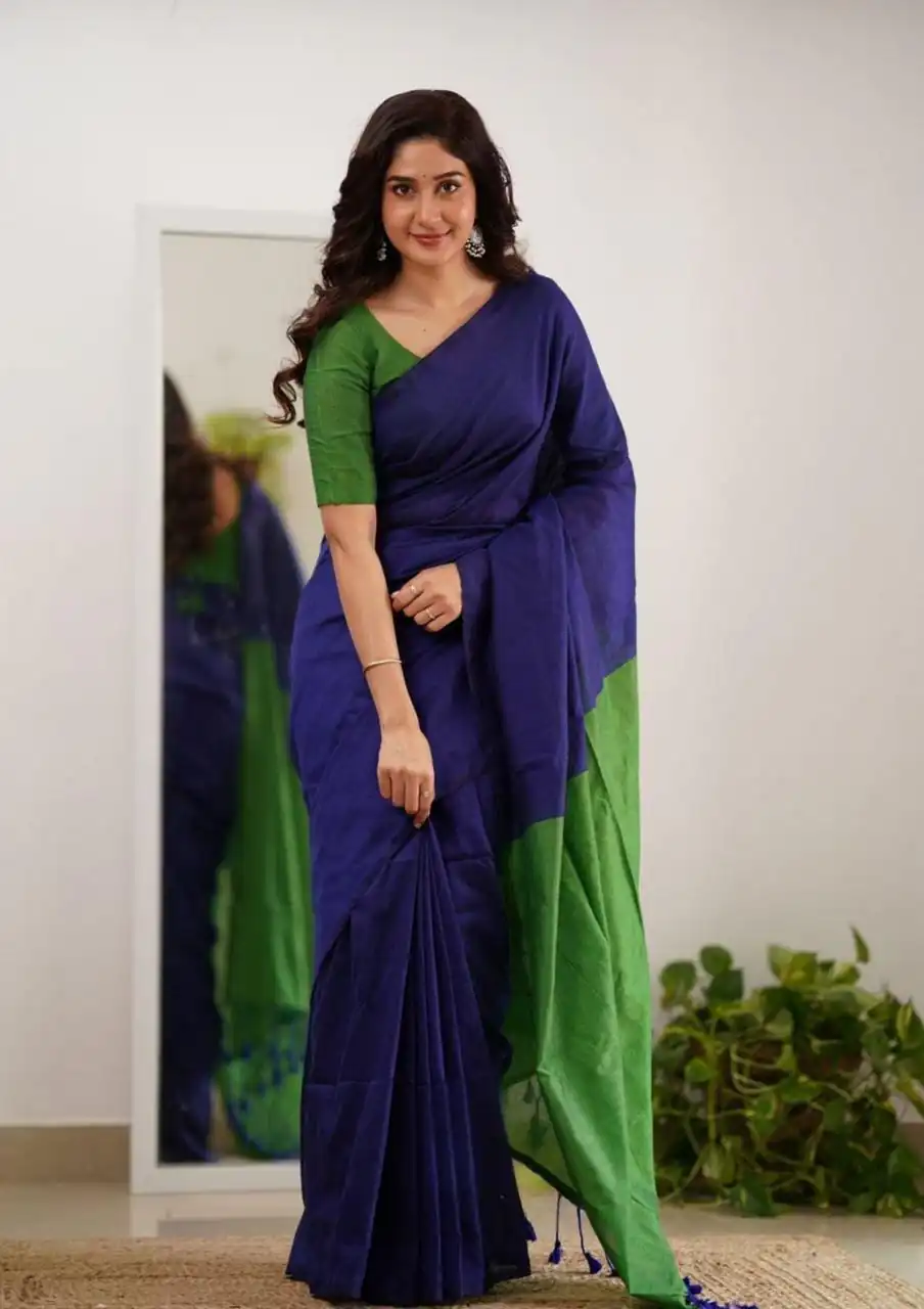 Royal Blue Soft Lilian Slab Rich Pallu Saree | Sarees, Bollywood Sarees, Creative Sarees, Designer Sarees, Embroidered Sarees, Ethnic Saree, Modern Digital sarees, Party Wear Sarees