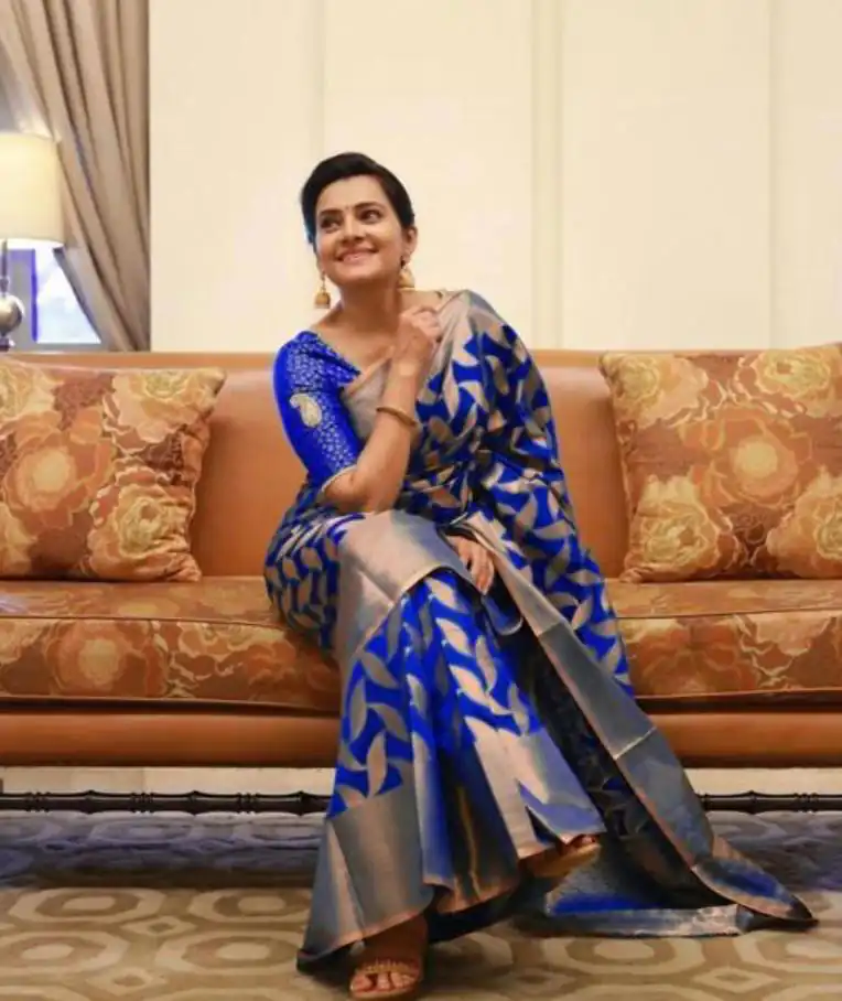 Royal Blue Soft Litchi Silk All Over Weaving Saree | Sarees, Bollywood Sarees, Creative Sarees, Designer Sarees, Embroidered Sarees, Ethnic Saree, Modern Digital sarees, Party Wear Sarees
