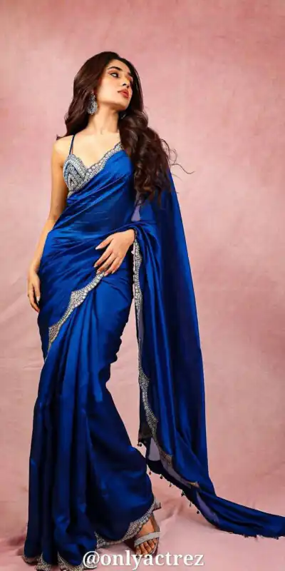 Royal Blue Vichitra Silk Sequins Work Saree | Sarees, Bollywood Sarees, Creative Sarees, Designer Sarees, Embroidered Sarees, Ethnic Saree, Modern Digital sarees, Party Wear Sarees