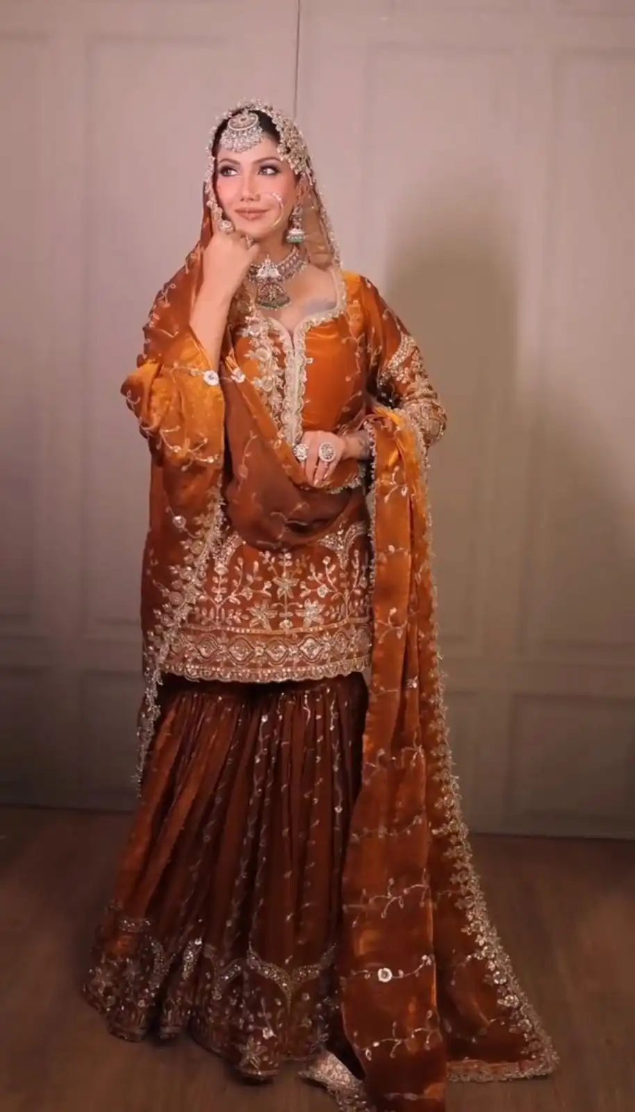 Rust Fendy Silk Embroidery Work Salwar Suit | Jump Suits, Salwar suit, Casual Suits, Creative suits, Designer Suits, Palazzo Suits, Party Wear Suits, Patiala Suits, Straight Suits