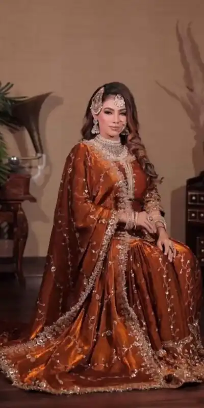 Rust Fendy Silk Embroidery Work Salwar Suit | Jump Suits, Salwar suit, Casual Suits, Creative suits, Designer Suits, Palazzo Suits, Party Wear Suits, Patiala Suits, Straight Suits