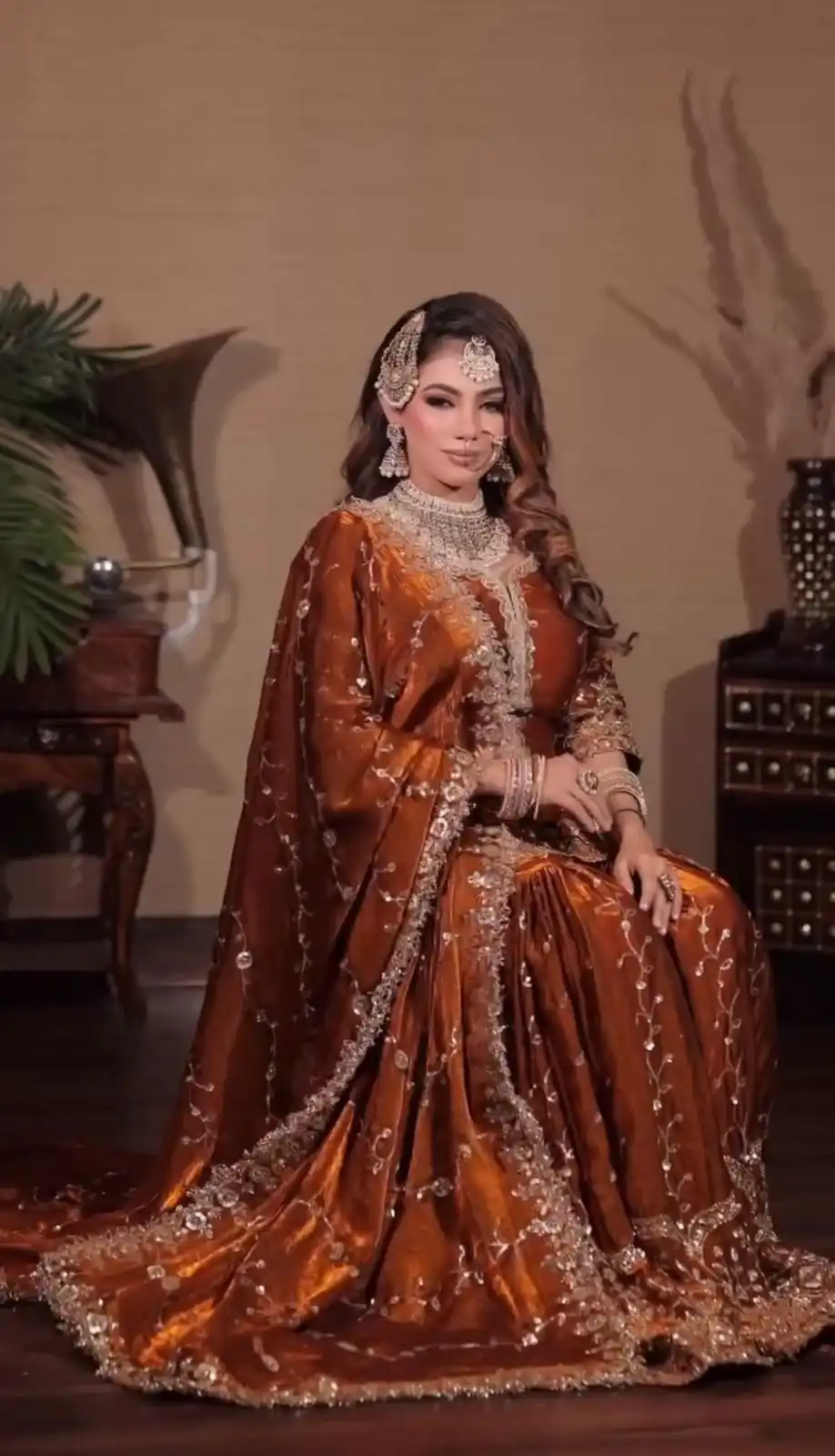 Rust Fendy Silk Embroidery Work Salwar Suit | Jump Suits, Salwar suit, Casual Suits, Creative suits, Designer Suits, Palazzo Suits, Party Wear Suits, Patiala Suits, Straight Suits