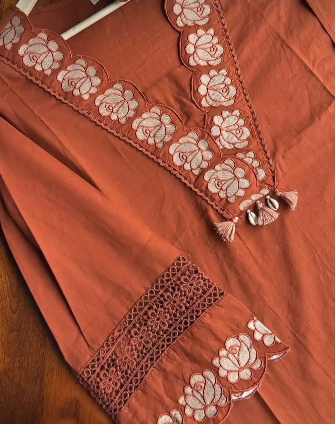 Rust Rayon Embroidery Salwar Suit | Jump Suits, Salwar suit, Casual Suits, Creative suits, Designer Suits, Palazzo Suits, Party Wear Suits, Patiala Suits, Straight Suits
