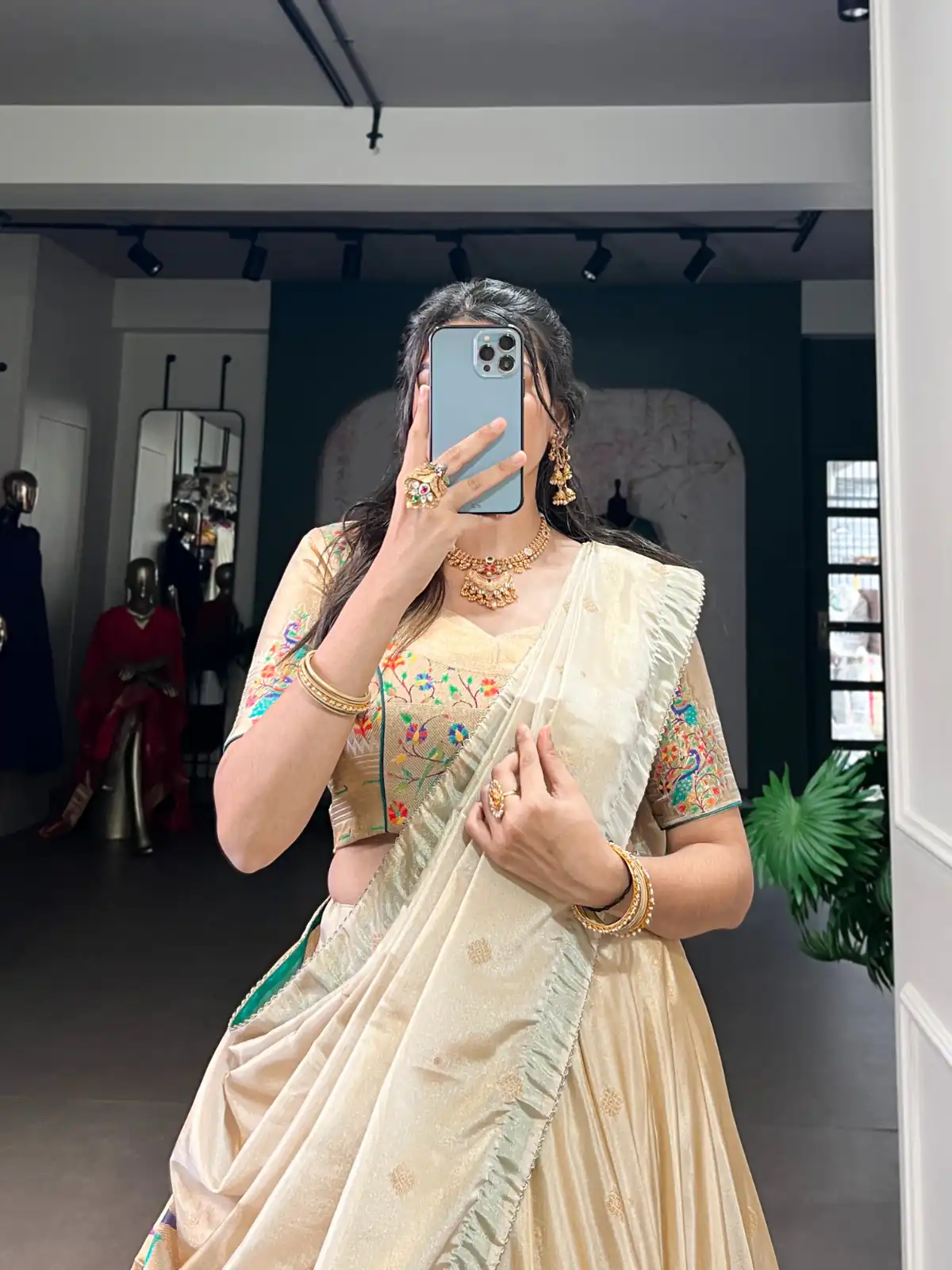Sea Green Shimmer Zari Weaving Work Lehenga Choli | Lehenga, Bollywood Lehenga, Creative Lehenga, Designer Lehenga, Embroidered Lehenga, Party Wear Lehenga