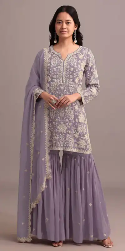 FC 703 Purple in Georgette Embroidery Work & Lace Work Salwar Suit . Festive Deal ₹2549. Delivery 4-6 Working Days. Shop now. | Jump Suits, Salwar suit, Casual Suits, Creative suits, Designer Suits, Palazzo Suits, Party Wear Suits, Patiala Suits, Straight Suits