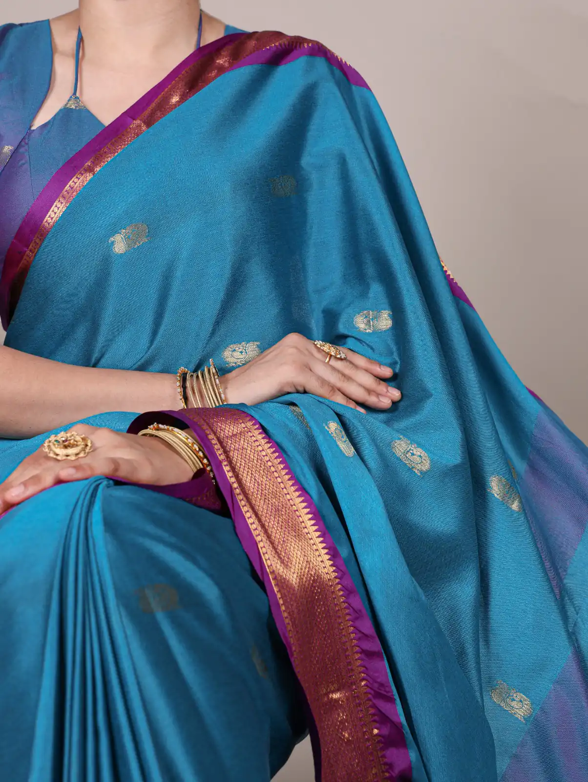 Sky Blue Cotton Paithani Saree | Sarees, Bollywood Sarees, Creative Sarees, Designer Sarees, Embroidered Sarees, Ethnic Saree, Modern Digital sarees, Party Wear Sarees