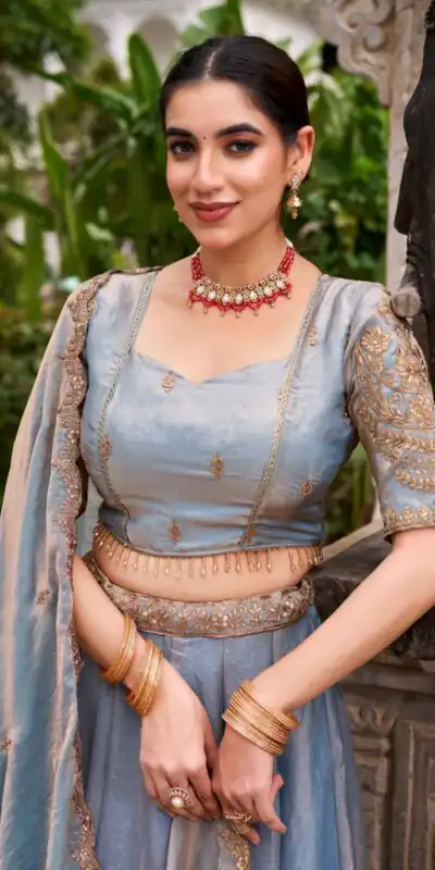 Sky Blue Fendi Sequins Work Lehenga Choli | Lehenga, Bollywood Lehenga, Creative Lehenga, Designer Lehenga, Embroidered Lehenga, Party Wear Lehenga