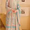 Sky Blue Georgette With Embroidery Sequence Moti Salwar Suit | Jump Suits, Salwar suit, Casual Suits, Creative suits, Designer Suits, Palazzo Suits, Party Wear Suits, Patiala Suits, Straight Suits