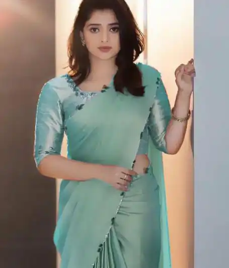 Sky Blue Rangoli Silk Handwork And Cutwork With Pearl Saree | Sarees, Bollywood Sarees, Creative Sarees, Designer Sarees, Embroidered Sarees, Ethnic Saree, Modern Digital sarees, Party Wear Sarees