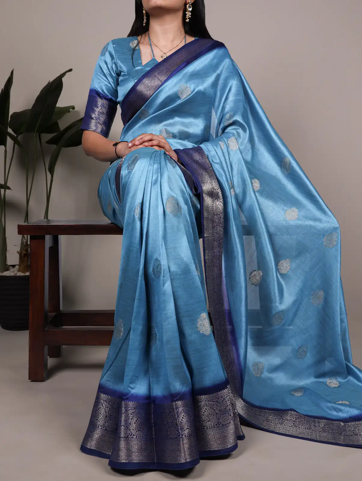 Sky Blue Rumali Silk Zari Work Saree | Sarees, Bollywood Sarees, Creative Sarees, Designer Sarees, Embroidered Sarees, Ethnic Saree, Modern Digital sarees, Party Wear Sarees
