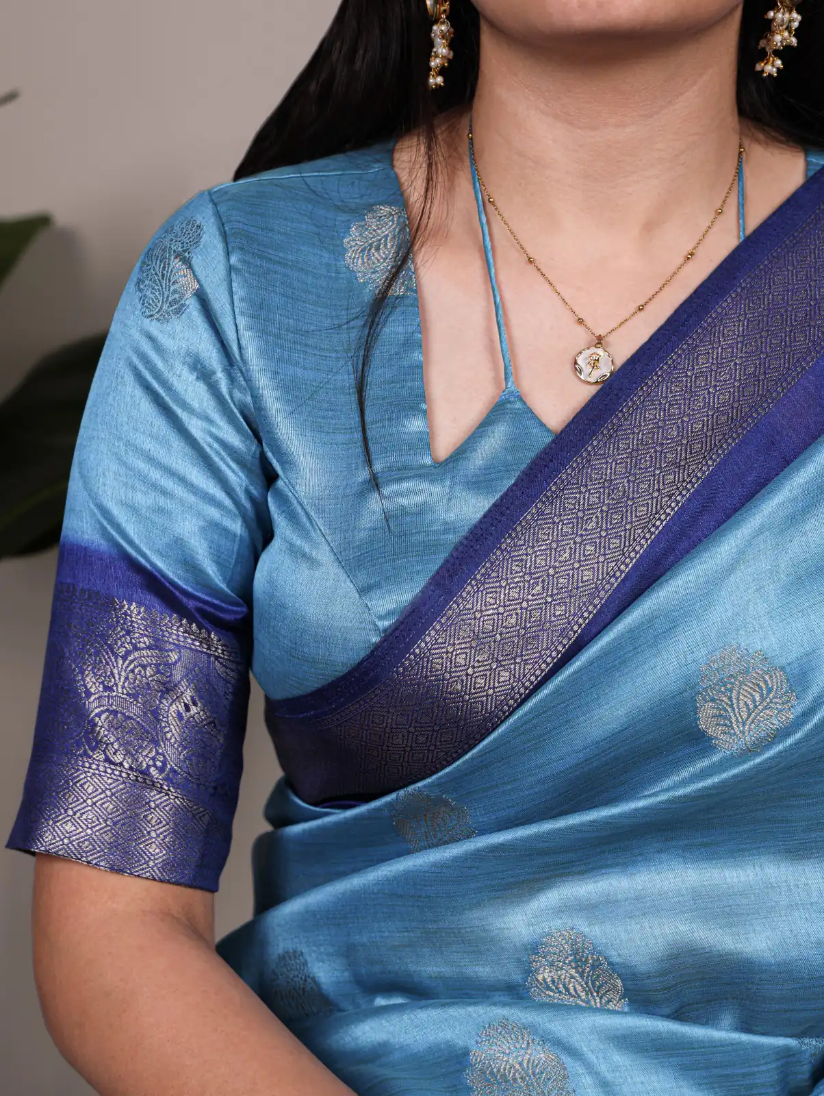 Sky Blue Rumali Silk Zari Work Saree | Sarees, Bollywood Sarees, Creative Sarees, Designer Sarees, Embroidered Sarees, Ethnic Saree, Modern Digital sarees, Party Wear Sarees