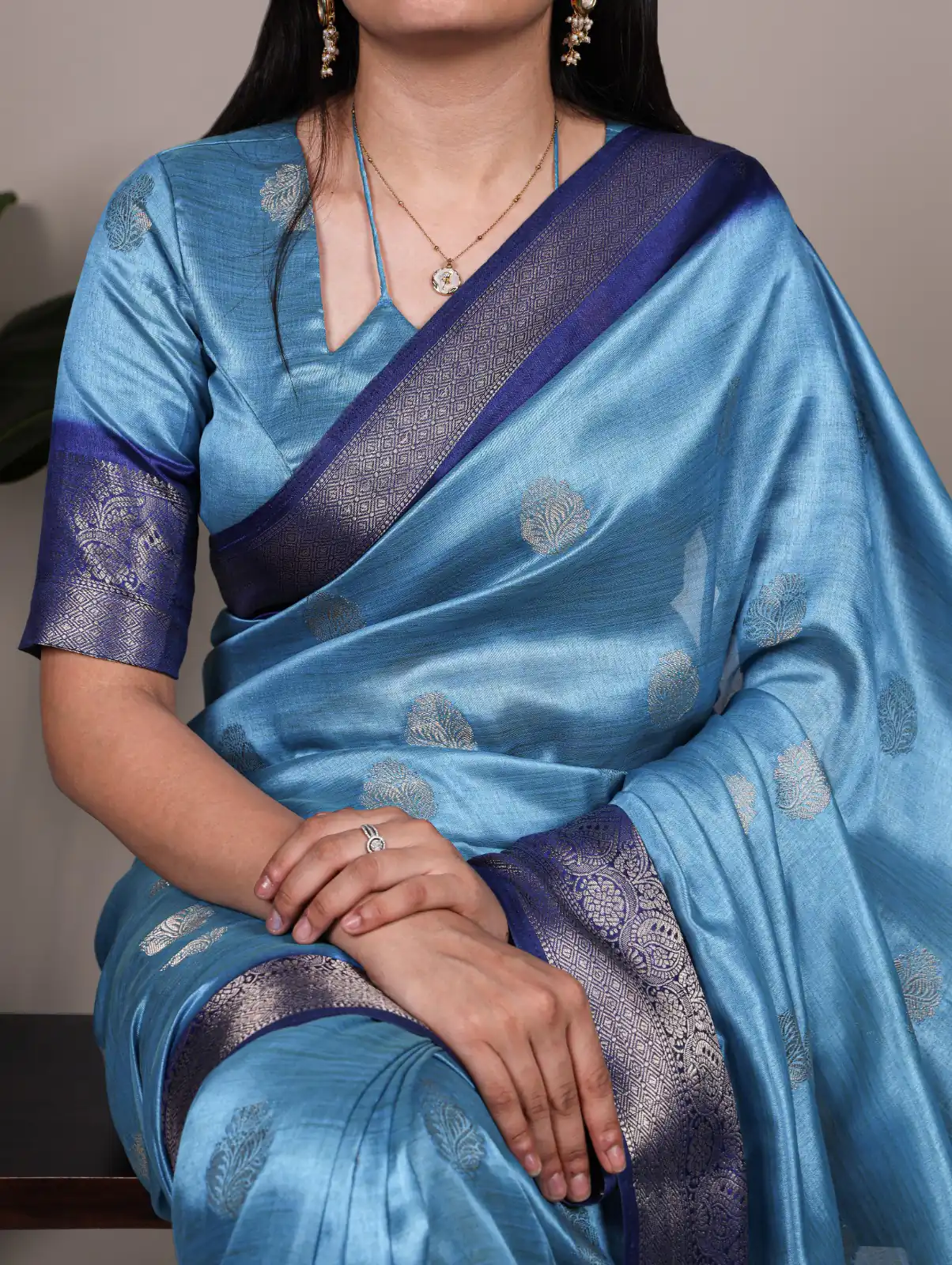 Sky Blue Rumali Silk Zari Work Saree | Sarees, Bollywood Sarees, Creative Sarees, Designer Sarees, Embroidered Sarees, Ethnic Saree, Modern Digital sarees, Party Wear Sarees