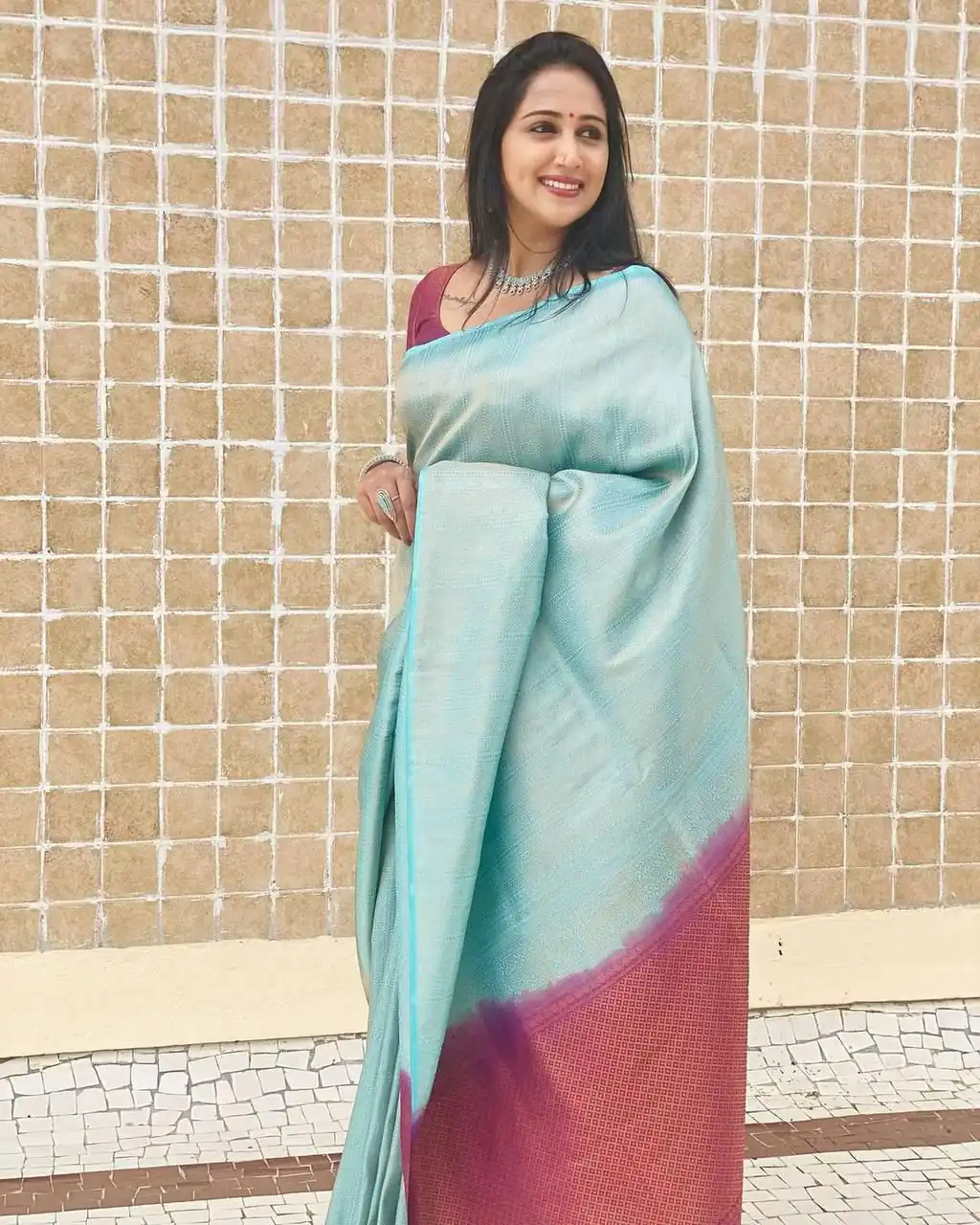 Sky Blue Soft Lichi Silk Lace Work Border Saree | Sarees, Bollywood Sarees, Creative Sarees, Designer Sarees, Embroidered Sarees, Ethnic Saree, Modern Digital sarees, Party Wear Sarees