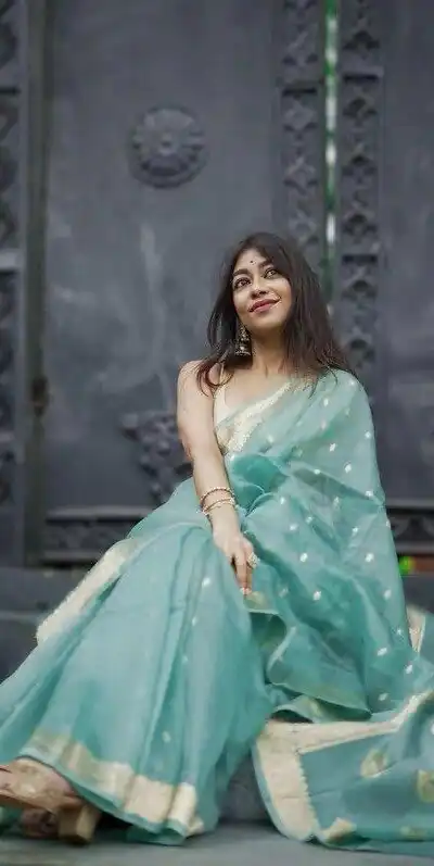 Sky Blue Soft Lilan Slab Weaving Work Saree | Sarees, Bollywood Sarees, Creative Sarees, Designer Sarees, Embroidered Sarees, Ethnic Saree, Modern Digital sarees, Party Wear Sarees