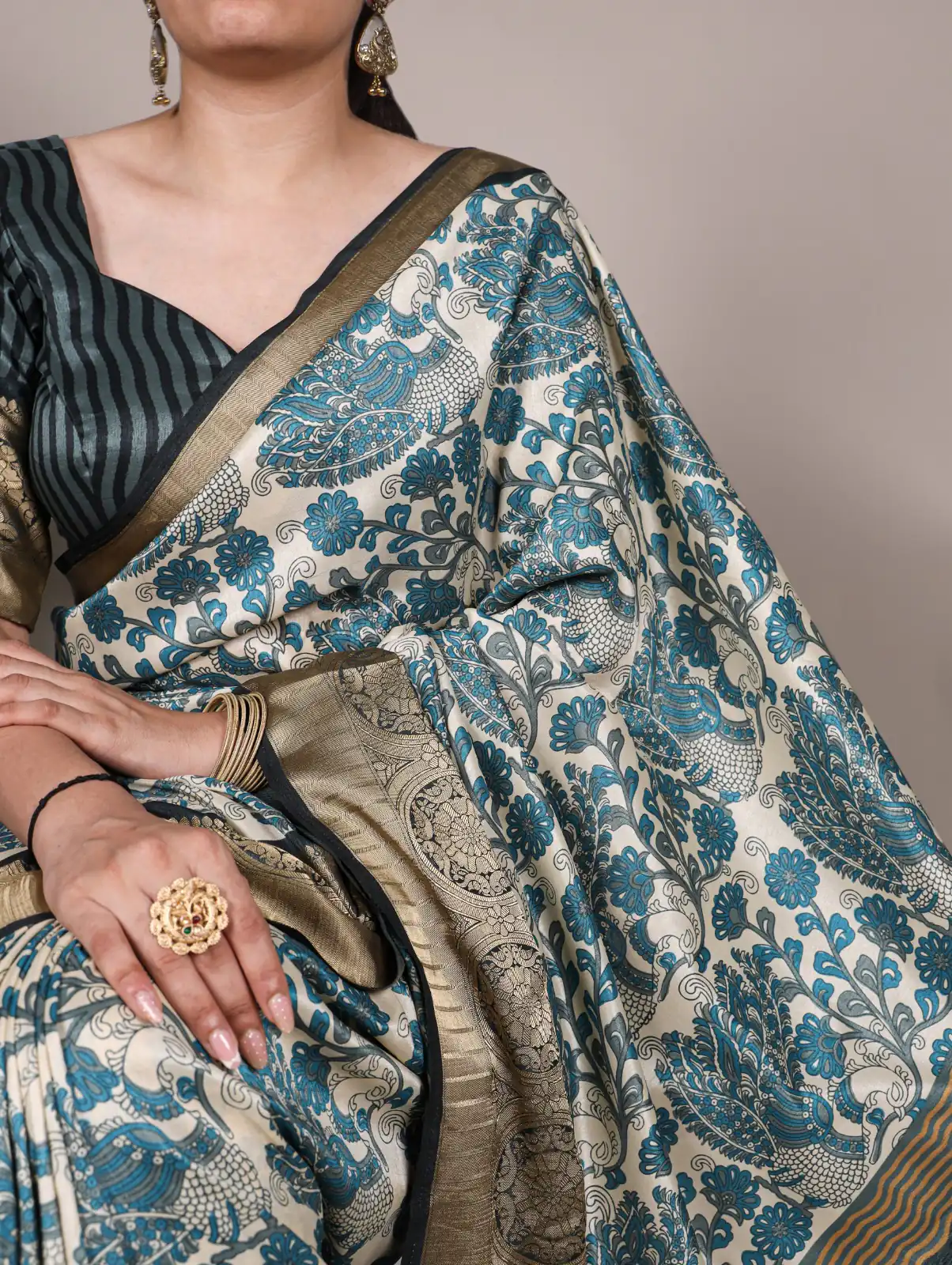 Sky Blue Tasar Silk Lace Border Work Saree | Sarees, Bollywood Sarees, Creative Sarees, Designer Sarees, Embroidered Sarees, Ethnic Saree, Modern Digital sarees, Party Wear Sarees
