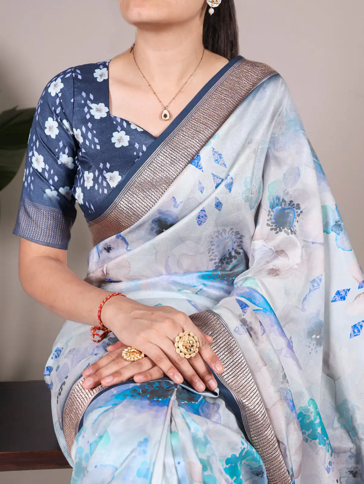 Sky Blue Viscose Printed Saree | Sarees, Bollywood Sarees, Creative Sarees, Designer Sarees, Embroidered Sarees, Ethnic Saree, Modern Digital sarees, Party Wear Sarees