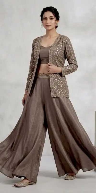 LG 2112 Brown Chinon Salwar Suit Perfect for Wedding, Party, Lohri, Eid, Holi – . Affordable Price ₹1049. Delivery 4-6 Working Days. Shop now. | Jump Suits, Salwar suit, Casual Suits, Creative suits, Designer Suits, Palazzo Suits, Party Wear Suits, Patiala Suits, Straight Suits