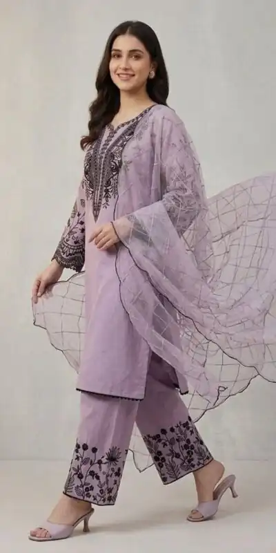 LG 2101 Purple Color Mal Cotton Embroidery Work Salwar Suit . Wedding, Party, Festive, Events, Get it for ₹2099. Delivery 4-6 Working Days. Shop now. | Jump Suits, Salwar suit, Casual Suits, Creative suits, Designer Suits, Palazzo Suits, Party Wear Suits, Patiala Suits, Straight Suits