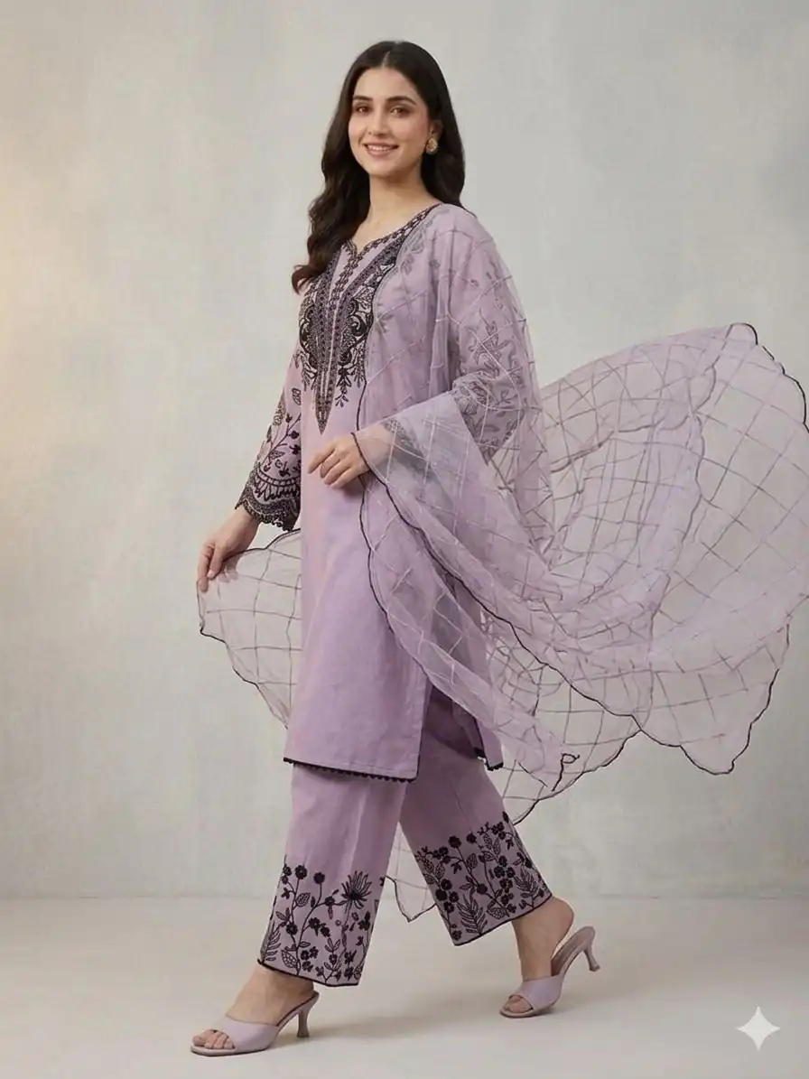 LG 2101 Purple Color Mal Cotton Embroidery Work Salwar Suit . Wedding, Party, Festive, Events, Get it for ₹2099. Delivery 4-6 Working Days. Shop now. | Jump Suits, Salwar suit, Casual Suits, Creative suits, Designer Suits, Palazzo Suits, Party Wear Suits, Patiala Suits, Straight Suits