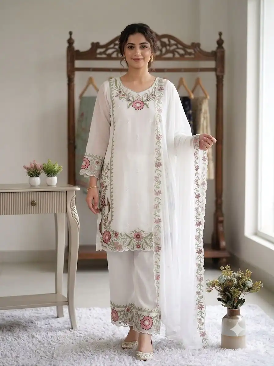 LG 2105 Peach Fox Georgette Salwar Suit With Embroidery Work. Affordable Price ₹2049. Delivery 4-6 Working Days. Shop now. | Jump Suits, Salwar suit, Casual Suits, Creative suits, Designer Suits, Palazzo Suits, Party Wear Suits, Patiala Suits, Straight Suits