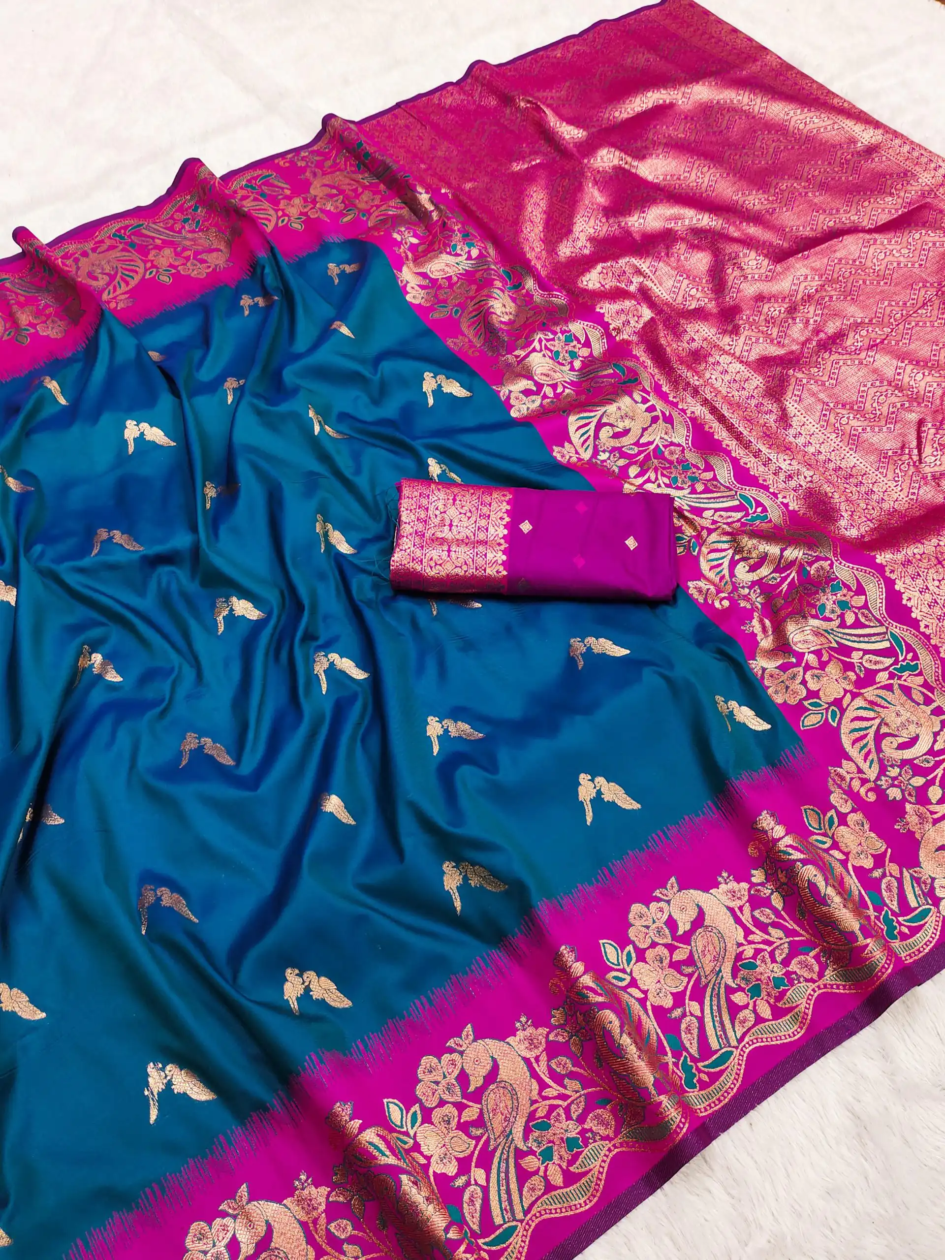 Teal Banarasi Silk Weaving Lace Zari Work Saree | Sarees, Bollywood Sarees, Creative Sarees, Designer Sarees, Embroidered Sarees, Ethnic Saree, Modern Digital sarees, Party Wear Sarees