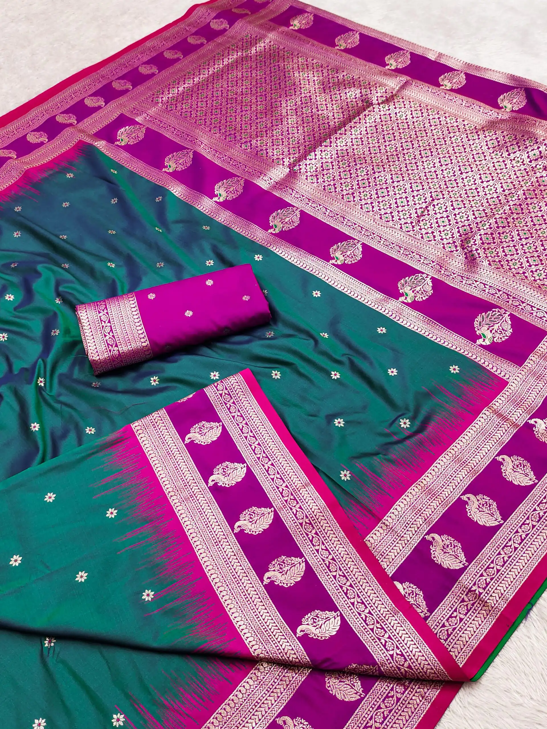 Teal Banarasi Silk Zari Lace Work Saree | Sarees, Bollywood Sarees, Creative Sarees, Designer Sarees, Embroidered Sarees, Ethnic Saree, Modern Digital sarees, Party Wear Sarees